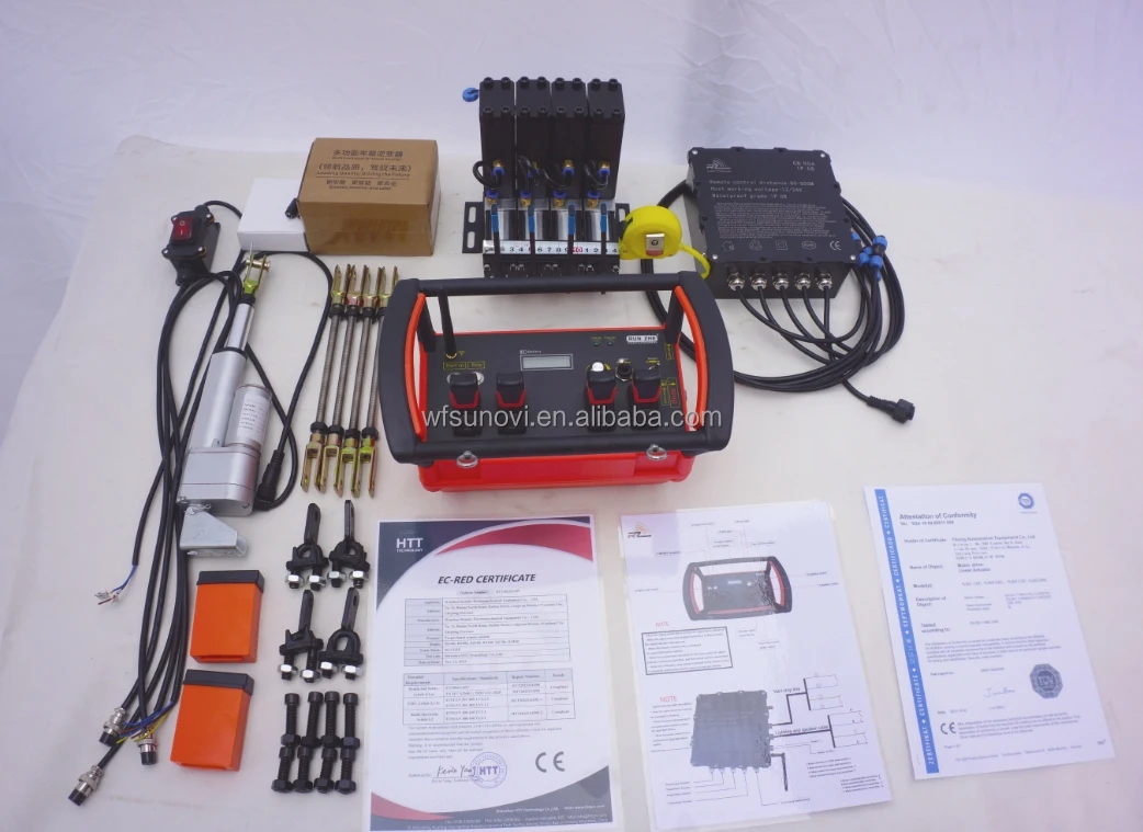 SUNOVI Professional Factory 4 palancas de Joysticks Rockers proporciones hidráulicas bomba de hormigón camión grúa Kits de Motor de Control remoto