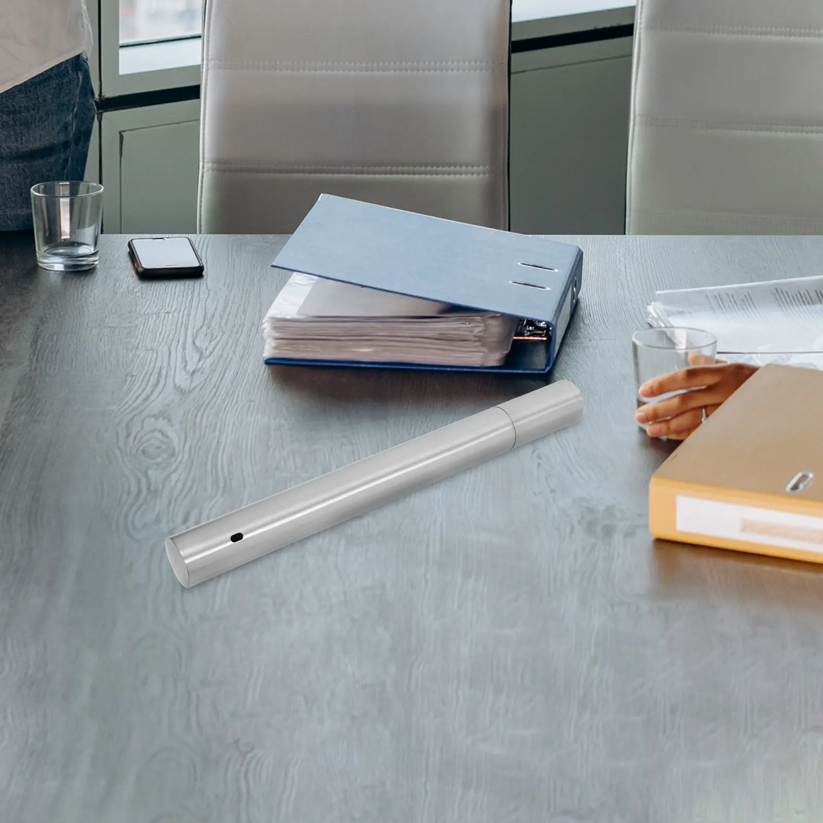 

Premium Stainless Steel Document Tube for Certificates Diplomas Baptism Papers Keepsake Storage Portable Organizer Home Office