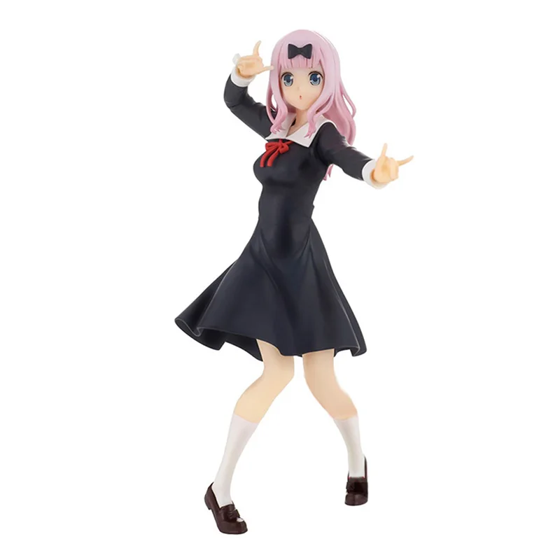 Pre-sale Genuine 18CM Anime Figure Kaguya-sama Love is War Fujiwara Chika Rabbit Model Dolls Toy Gift Collect Boxed Ornaments