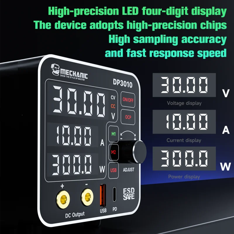 MECHANIC DP3010 300 Вт мощная электростанция с широким напряжением для ноутбуков мобильных телефонов переносной инструмент для быстрой зарядки