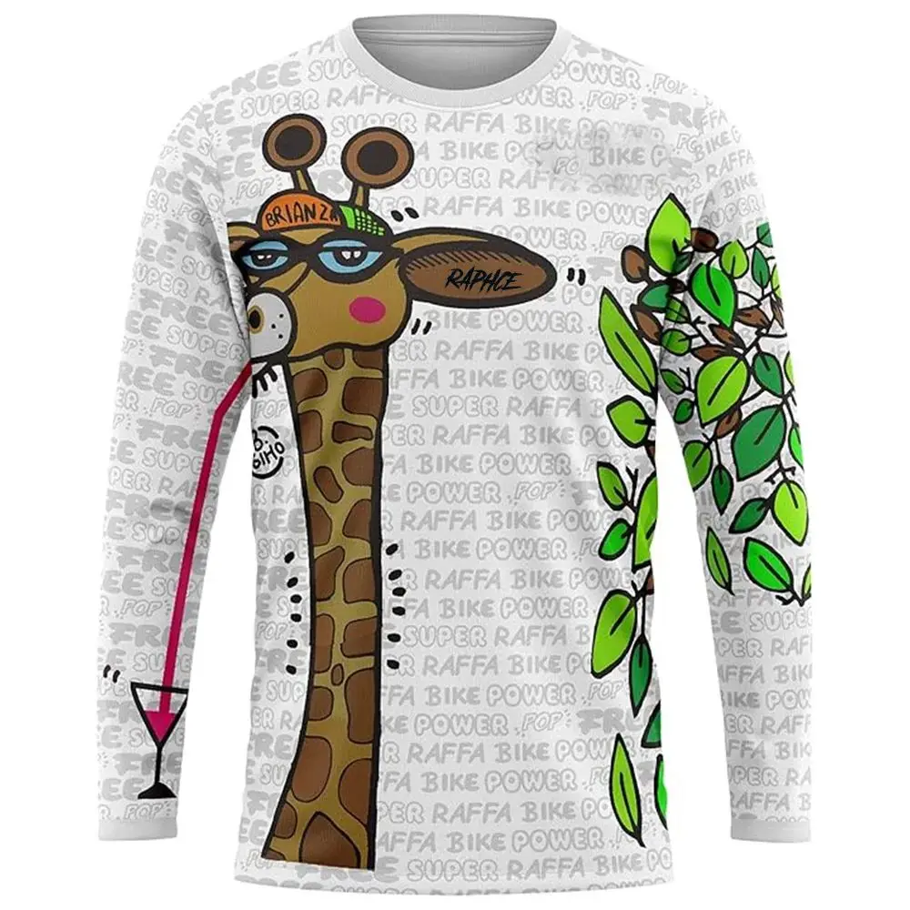 Herren-Radsportbekleidung, Dinosaurier-Muster, Mountainbike-T-Shirt, MTB-Radsportbekleidung, BMX-Motorradbekleidung, passende Familien-Outfits. – Detail 7