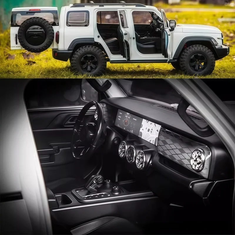 핫 리모컨 오프로드 차량 탱크 300km 레이시온 하드 쉘 클라이밍 카 RC 전기 모델카 디퍼렌셜 락 선물