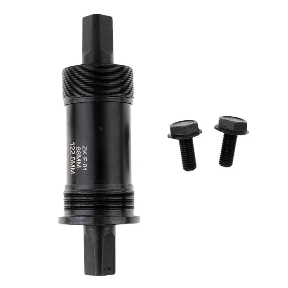 Mountain Bike Bottom Bracket 122.5mm with Square Taper Spindle and Sealed Bearings for Stable Crankset Operation