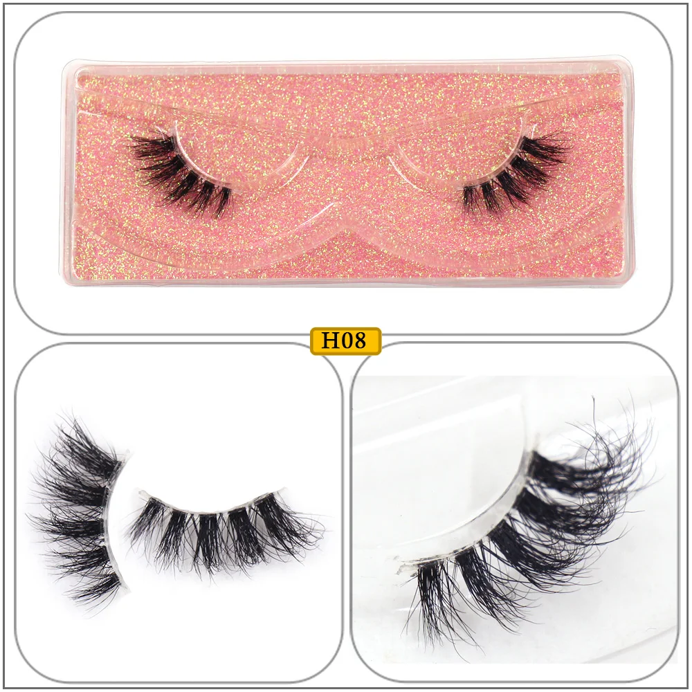 Half Lashes Strip Eyelashes Natural Soft Wispy False Eyelashes Natural Mink Lashes For Daily Makeup Eyelash Extension Fake Lashe