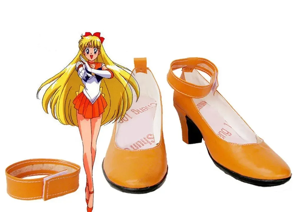 

Sailor Venus Minako Aino Cosplay Shoes Boots Custom Made