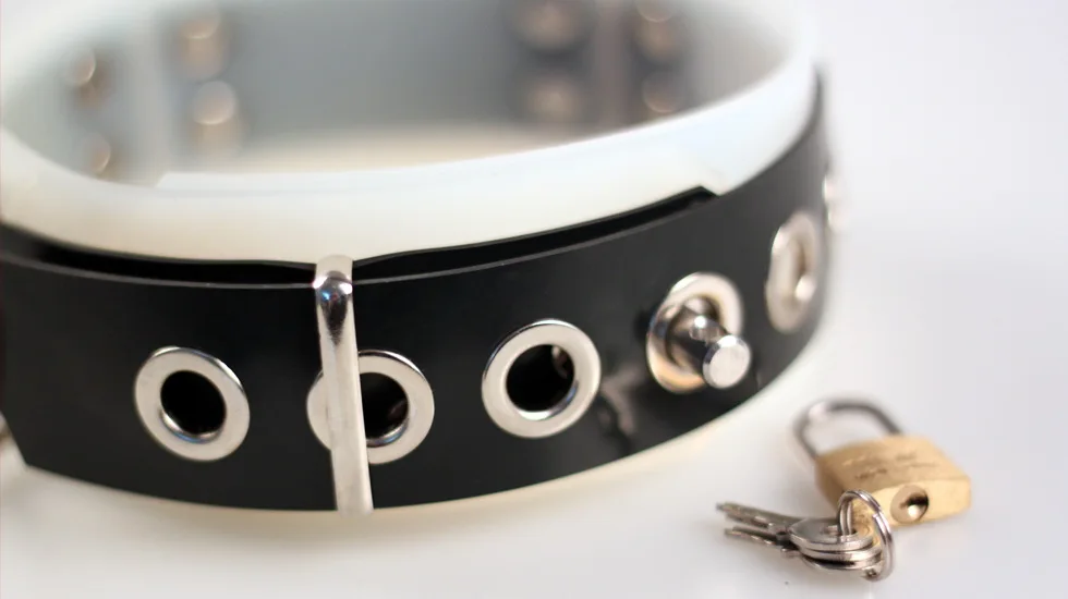 

(DM209)100% natural latex Pure handmade rubber collar neck wear