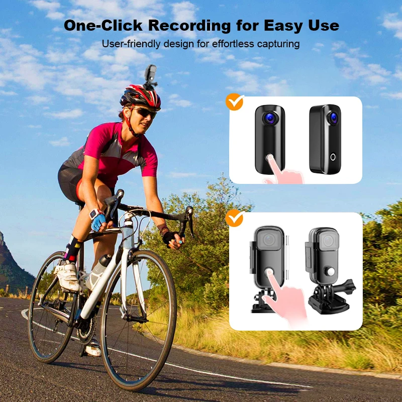 SJCAM C100 Plus Action Camera 4K EIS Cycling Monitoring Device 30M Waterproof 2.4G WiFi Sport Cam Bicycle Helmet Motorcycles image 6