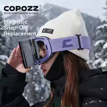 גוגלס COPOZZ OTG X-edge עם מסגרת TPU ועדשות מגנטיות