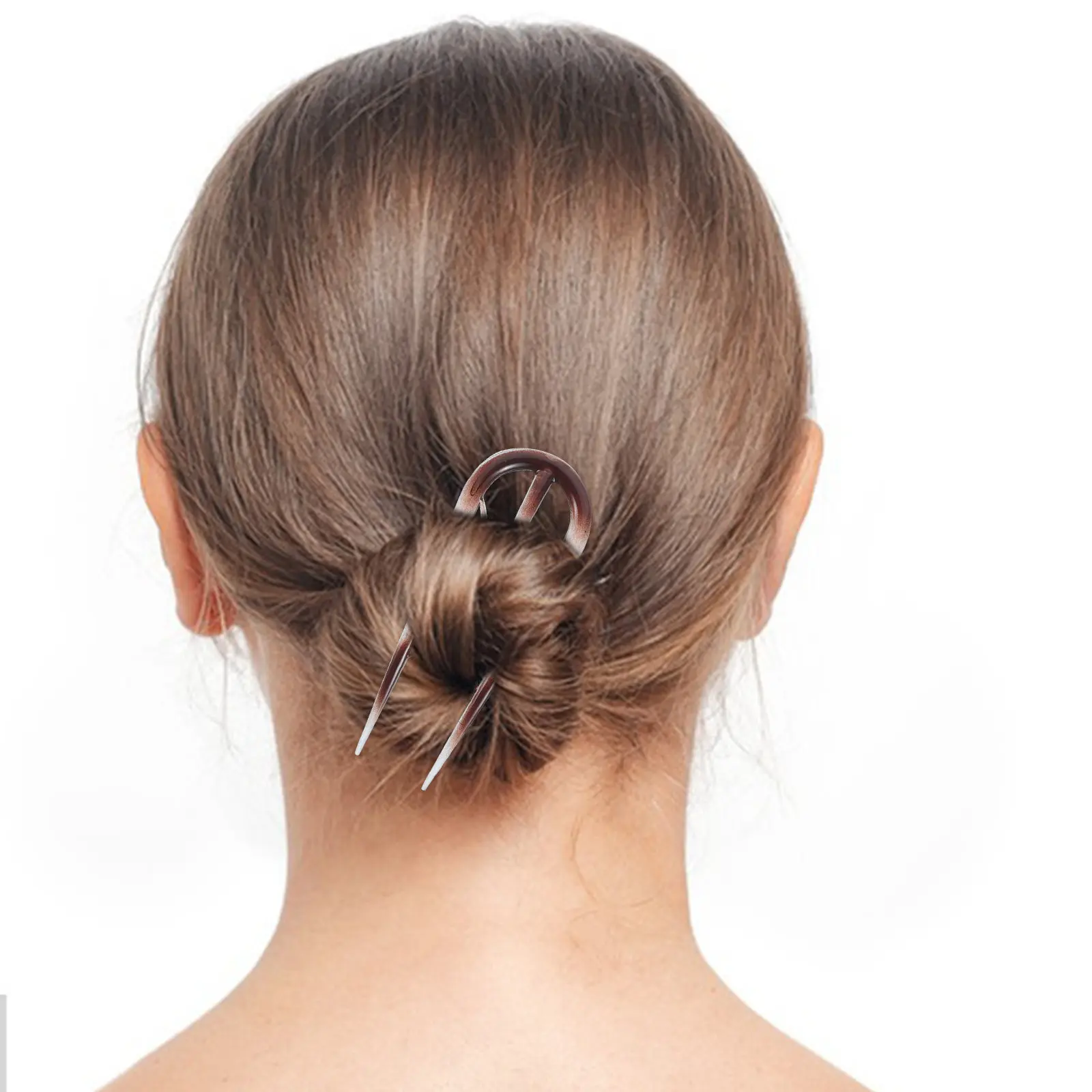 

6Pcs U Shaped Hair Pins French Elegance Chinese Branch Design for Buns Chignons Updos Fine Thick Hair Vintage Styling