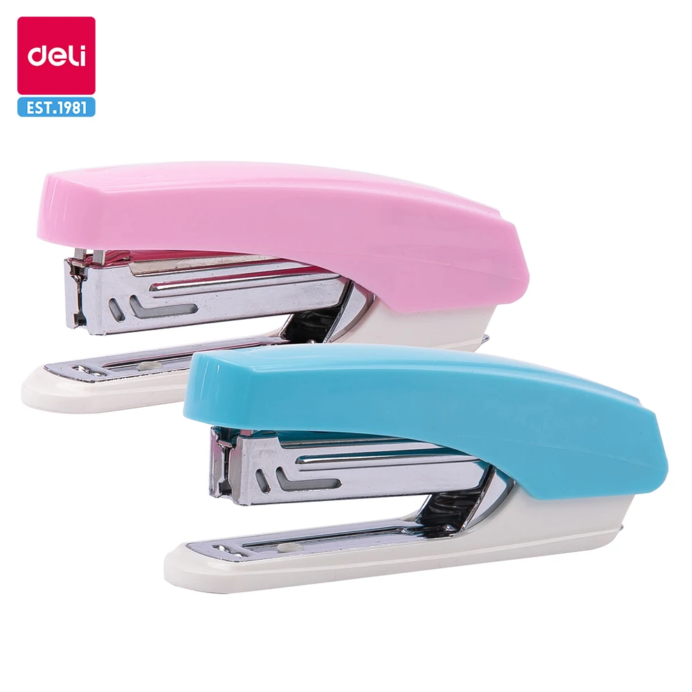 DELI Office Stapler 10 Paper Binding Tools Stapling Machine Mini Stapler Staples Paper Binder Stationery Office Binding Tools