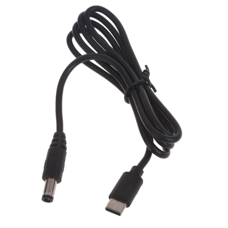 Cable de carga USB tipo C a DC5521, Conector de 5,5x2,1mm, 9V, 12V, 15V, 20V, Cable de alimentación para enrutadores, cámaras portátiles, altavoces