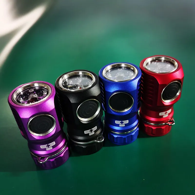 Amutorch Flashlight E3S 3-in-1, Mini EDC Strong Light Flashlight 18350 20350 3000 Lumens