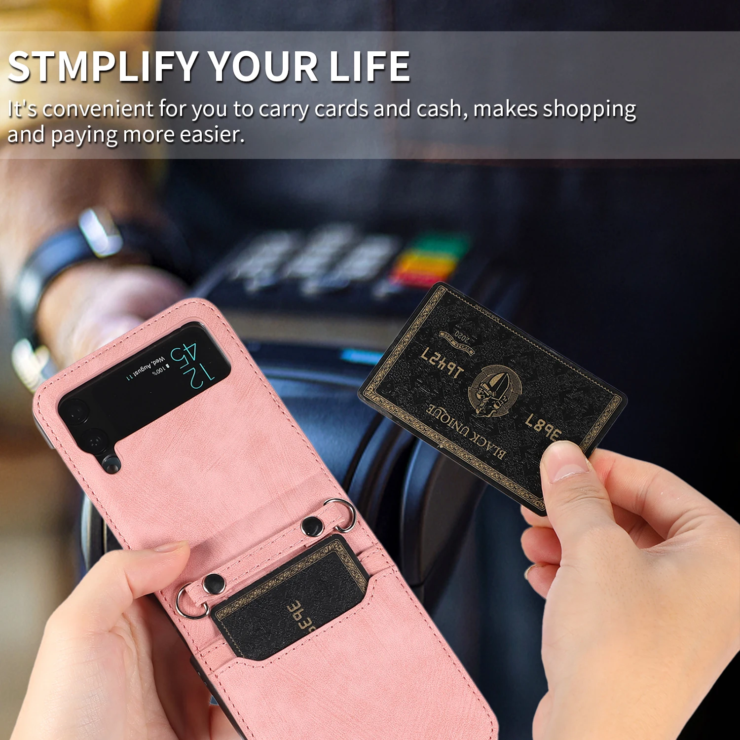 Lanyard Crossbody Wallet Leather Case For Samsung Galaxy Z Flip 7 FE 6 5 4 3 5G Card Slot Shockproof flip5 Protect Shell Cover