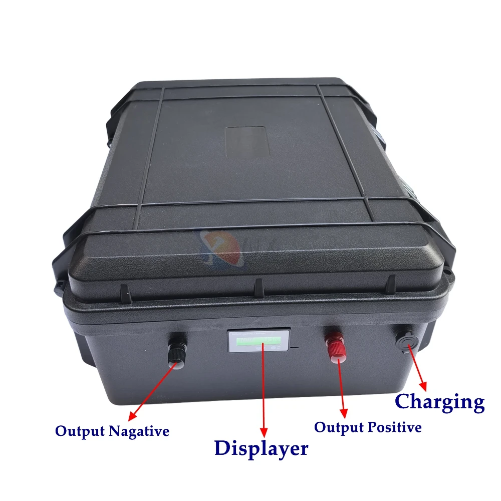 BMS 12S 16S 36V 48V 100Ah 120Ah 150Ah 200Ah Lifepo4 Lithium Battery for 3600W 5000W Trolling Motor Motorhome Solar System RV