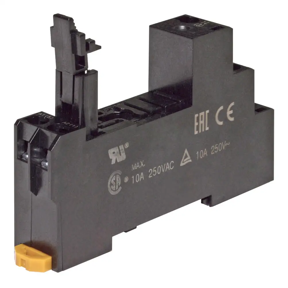 P2RFZ-05-E RELAY BASE SOCKET DIN RAIL/SURFACE MOUNTING 5-PIN SCREW TERMINALS