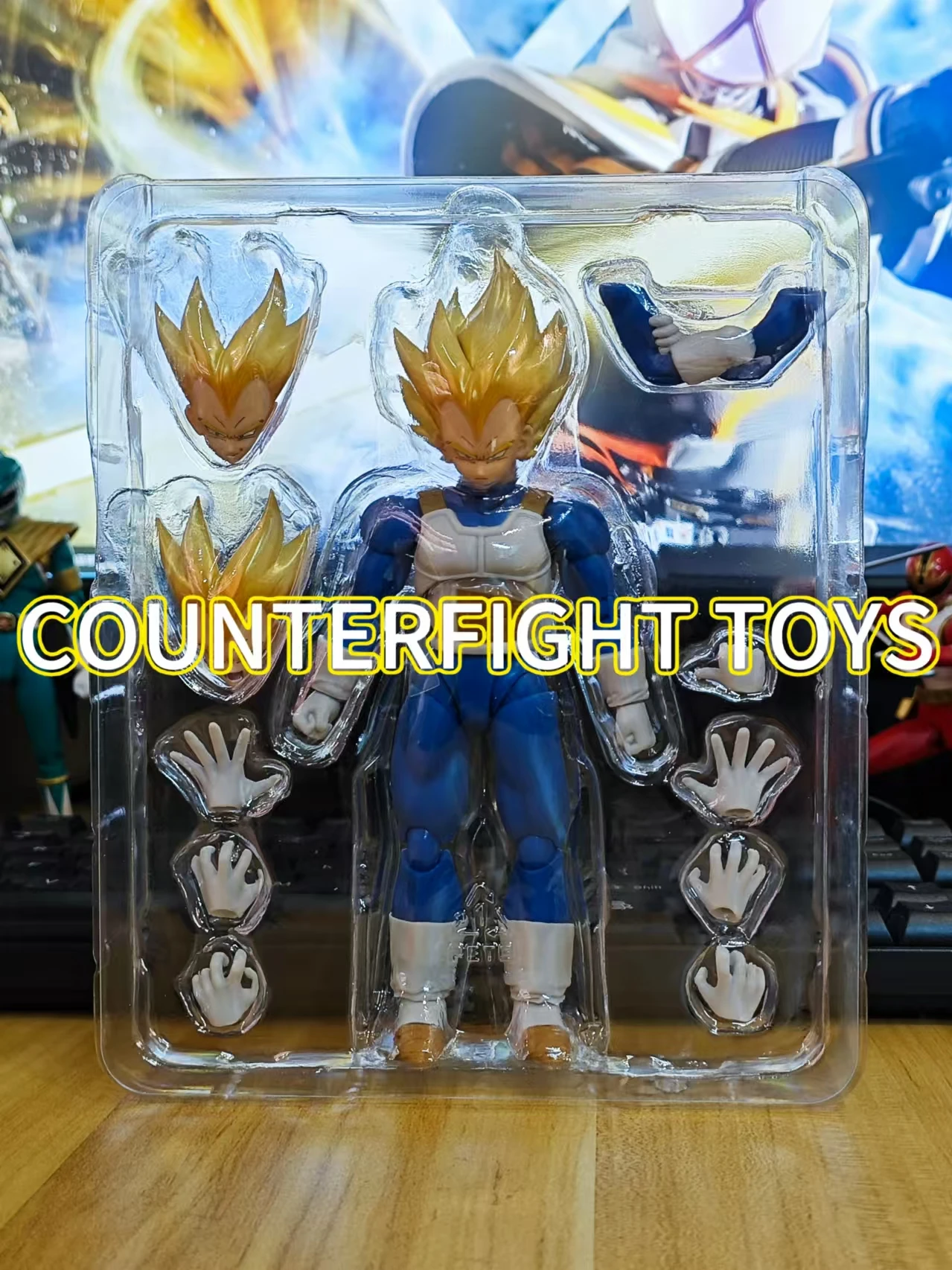 Bandai Dragon Ball Z S.H.Figuarts Vegeta Awakened Super Saiyan Blood Action Figure Model Toys