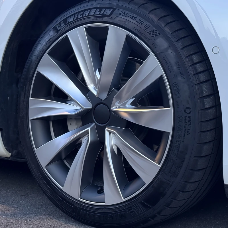4PCS 18 Zoll Rad Kappe Für Tesla Modell 3 2018-2023 Automobil Leistung Ersatz Rad Radkappe Vollrand abdeckung Zubehör – Detail 9