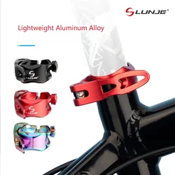 LUNJE Bicycle Seatpost Clamp Aluminium Quick Release Seatpost Clamp 31.8/34.9 MTB Rainbow Seatpost Clamp