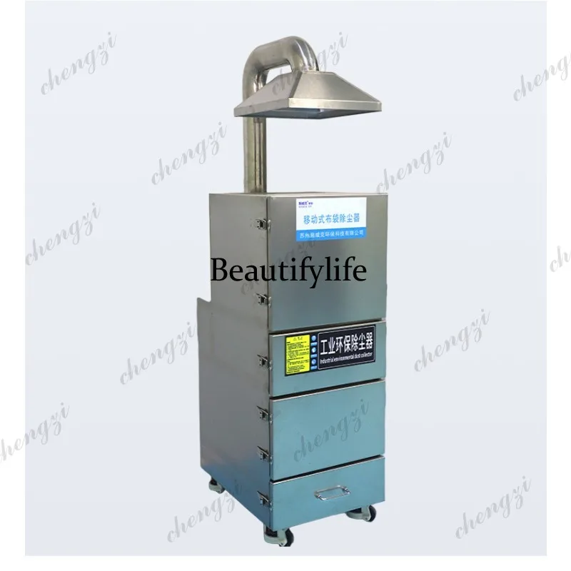 

81 Mobile Bag Filter Dust Collector Explosion Proof Stainless Steel For Industrial Dust Collection And Control