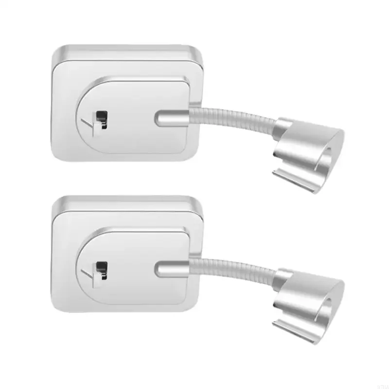 

Set of 2 Multipurpose Removable Shower Holders Simple to Install for Enhances Shower Experience in Hotel Bathroom Y5GB