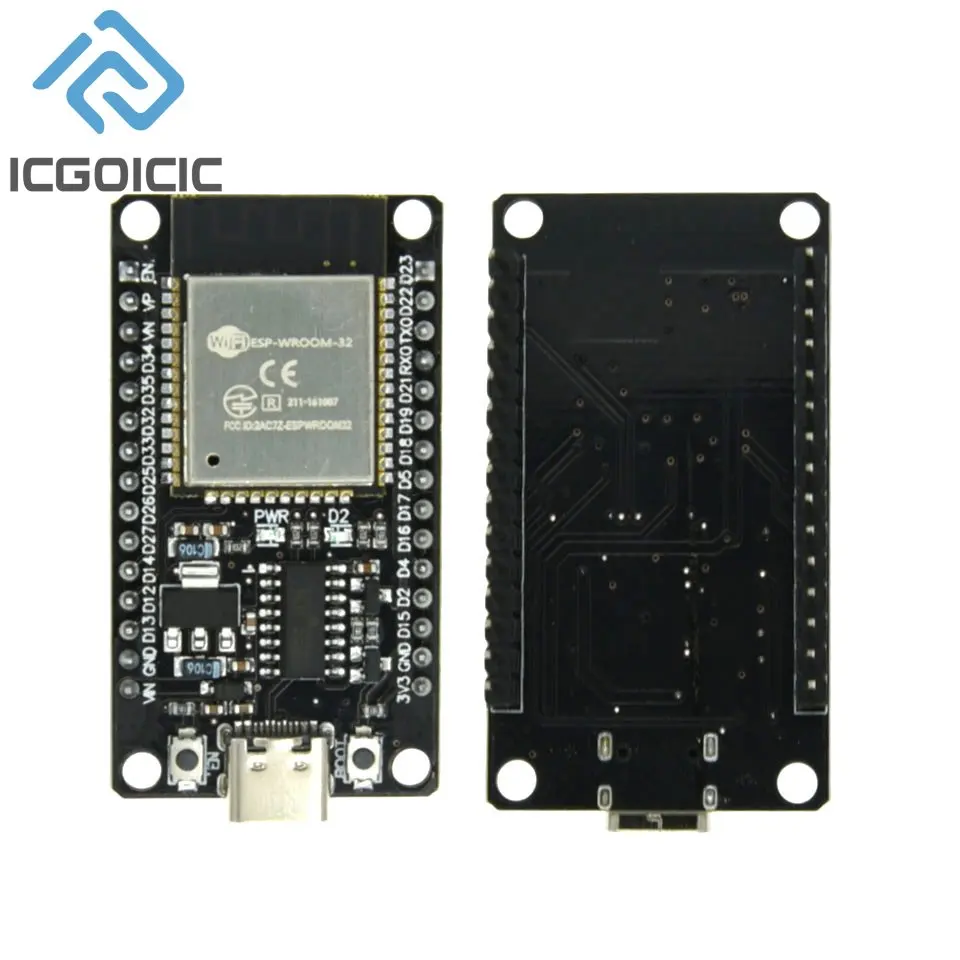 ESP32 TYPE-C USB CH340C CP2102 WiFi + Bluetooth Ultra-Faible Puissance touristes Core ESP32-DevKitC-32 ESP-WROOM-32 6 000 Conseil