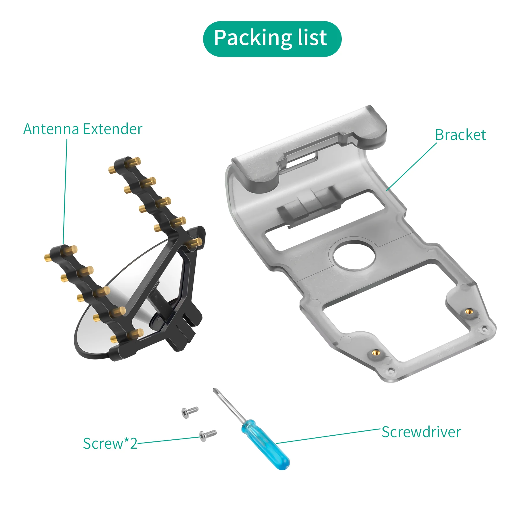 Antenna Signal Amplifier for DJI RC Range Extender for DJI MINI 3/MINI 3 Pro with Screen Remote Control Antenna Signal Accessory