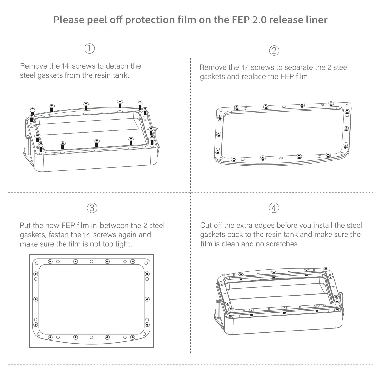 Imagem -04 - Elegoo-pfa Release Liner Film Espessura e Função Mais Forte Compatível Mars e Mars Pro 0.127 mm Pcs