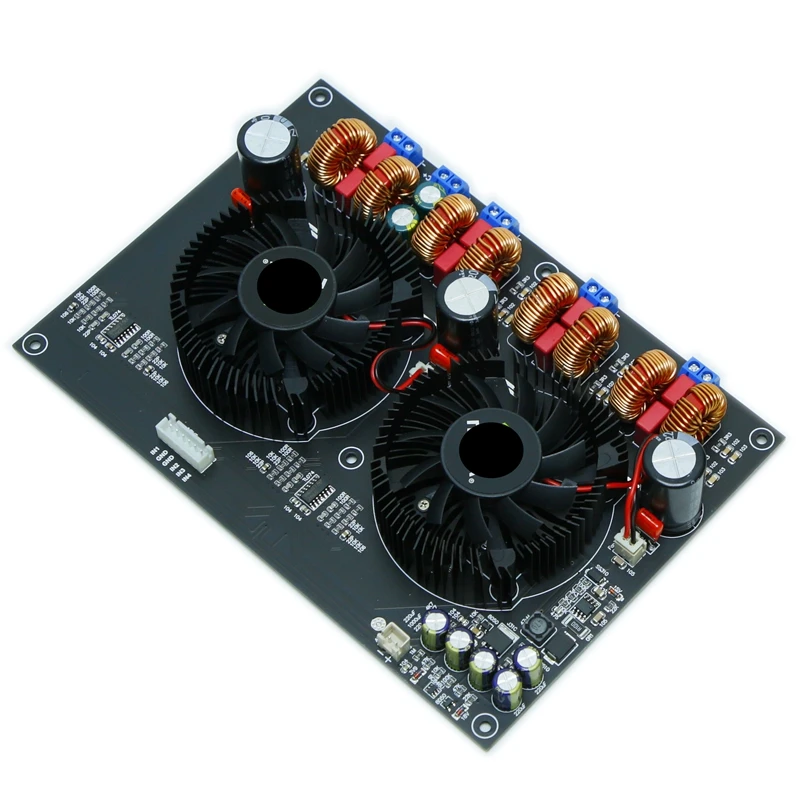 TPA3255 four channel digital D-class high-power amplifier board 300W * 4 (luxury fan version)