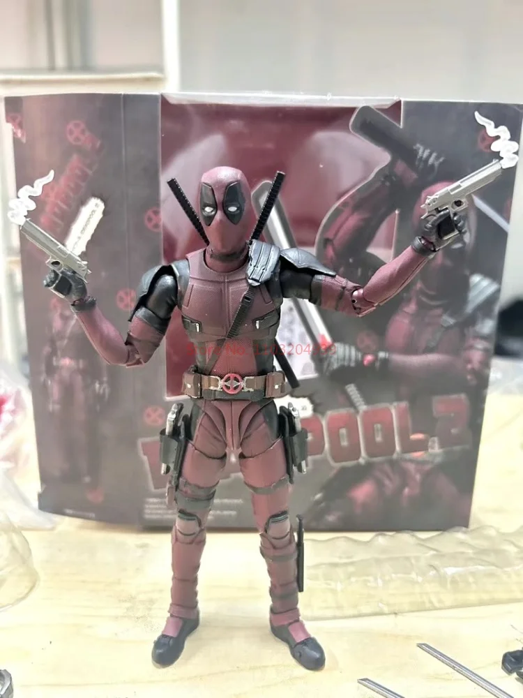 Action Figure 16cm Deadpool 2 Pvc Dp S.H.Figuarts Collection boneka bergerak Shf Figurine Model boneka hadiah anak-anak