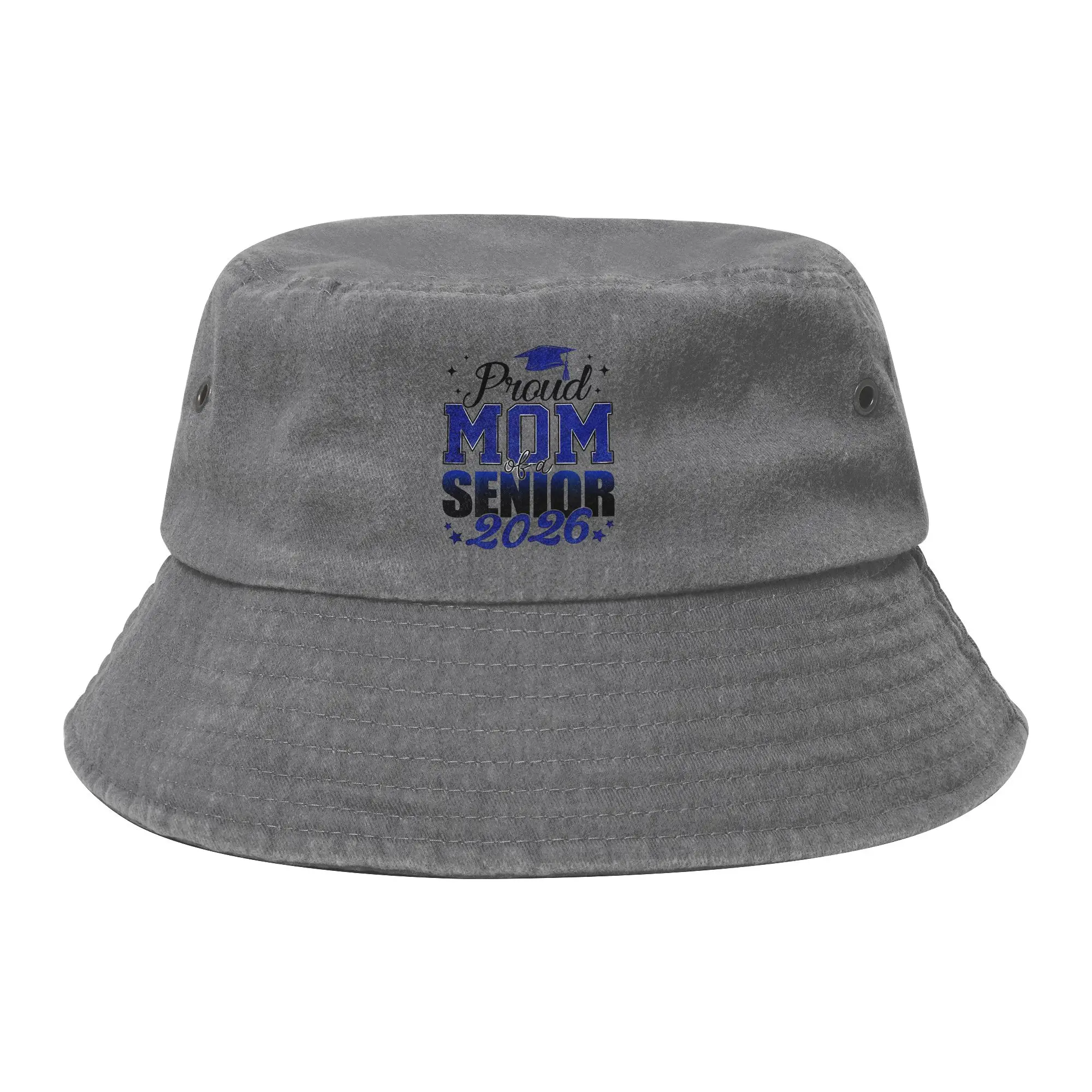 Graduate Class Of 2026 Grad Party Bucket Hat for Unisex Summer Distressed Denim Floppy Hat for Outdoor Fishing Hat Panama Hat