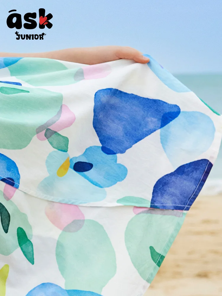 فستان Tween Girls لقضاء العطلات الصيفية رفيع بدون أكمام #6