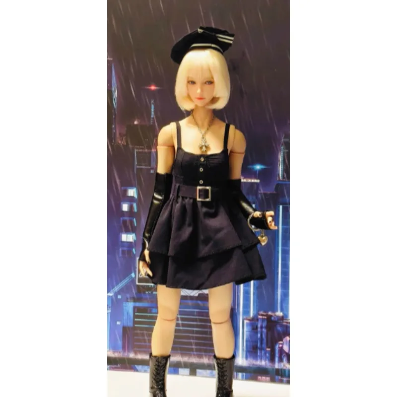 

CA026 Фигурка женщины в масштабе 1/6: черная юбка с бретелями, модель одежды для 12-дюймового тела куклы-солдата Worldbox