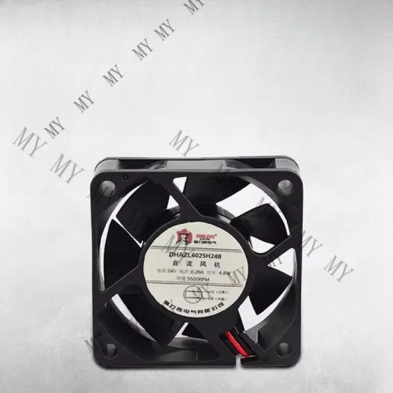 

TT 1PCS for DELIXI DHAZL6025H24B 24V 0.20A 6CM Dual Mute Cooling Fan #W2