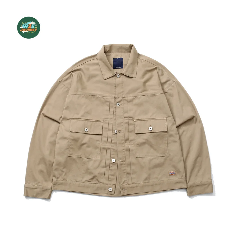 

W2EJOURNEY Top Quality EU US Size Workwear Functional Jacket Coat Vintage Oversize Multi-Pocket Shirt Jacket
