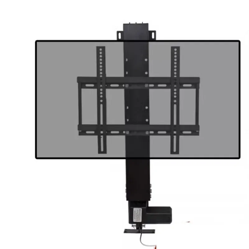 Electric lift, automatic extension/retraction, and concealed display mount—a hidden TV mount featuring a wireless remote control
