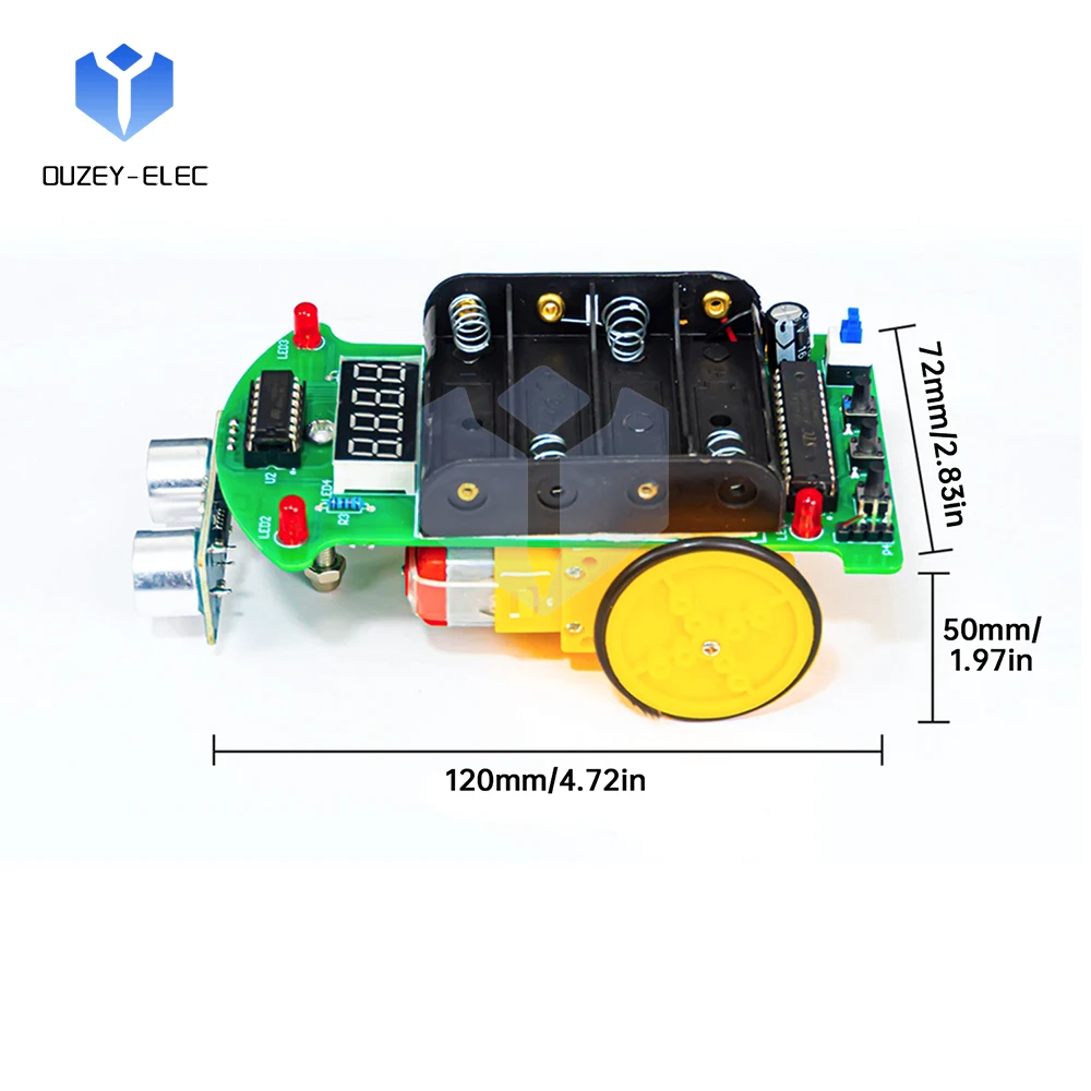 

Ultrasound Avoiding Car DIY Electronics Kit 0–5m Distance Measurement 0–2.55m Automatic Obstacle Avoidance Teaching Experiment