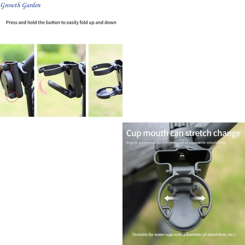 

2 In 1 Strollers Accessory Bottle Retainer Holder Phone Bracket Storage Slot E65D