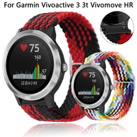 20mm Nylon Band For Garmin Vivoactive 3 3t Vivomove HR Smartwatch Watchband For Garmin Venu SQ Forerunner 245 645 Wrist Straps