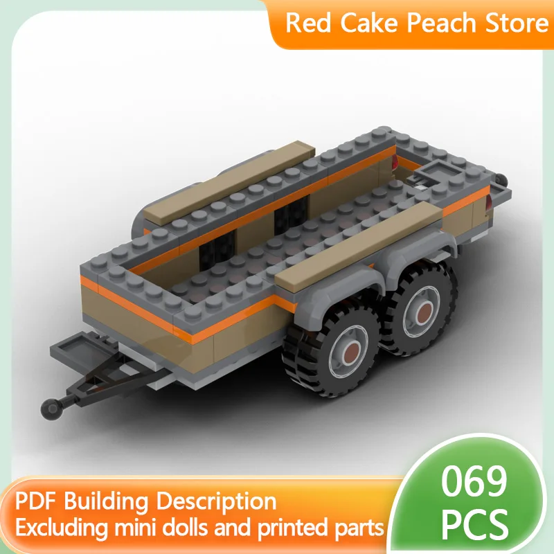 

Urban Rescue Vehicles Model MOC Building Bricks Transport Trailer Modular Technology Children Holiday Gifts Assemble Toys Suit