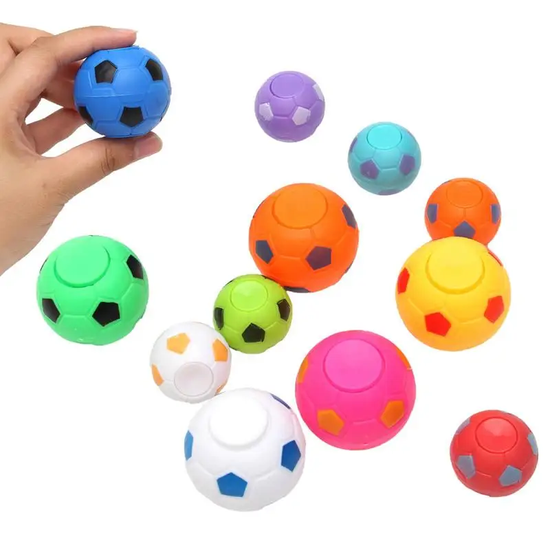 

Kids Fingertip Spinning Ball Toy 12Pcs Mini Spinning Football Top Toys Fingertip Spinners Stress Relieve Toys Antistress Toy