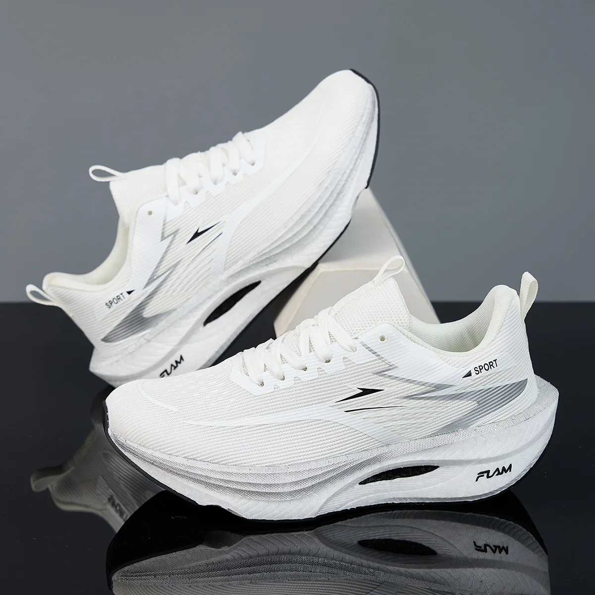 

Men Sports Running Shoes Casual Marathon Breathable Lightweight Women's Comfortable Athletic Nonskid Walking Sneakers Outdoors