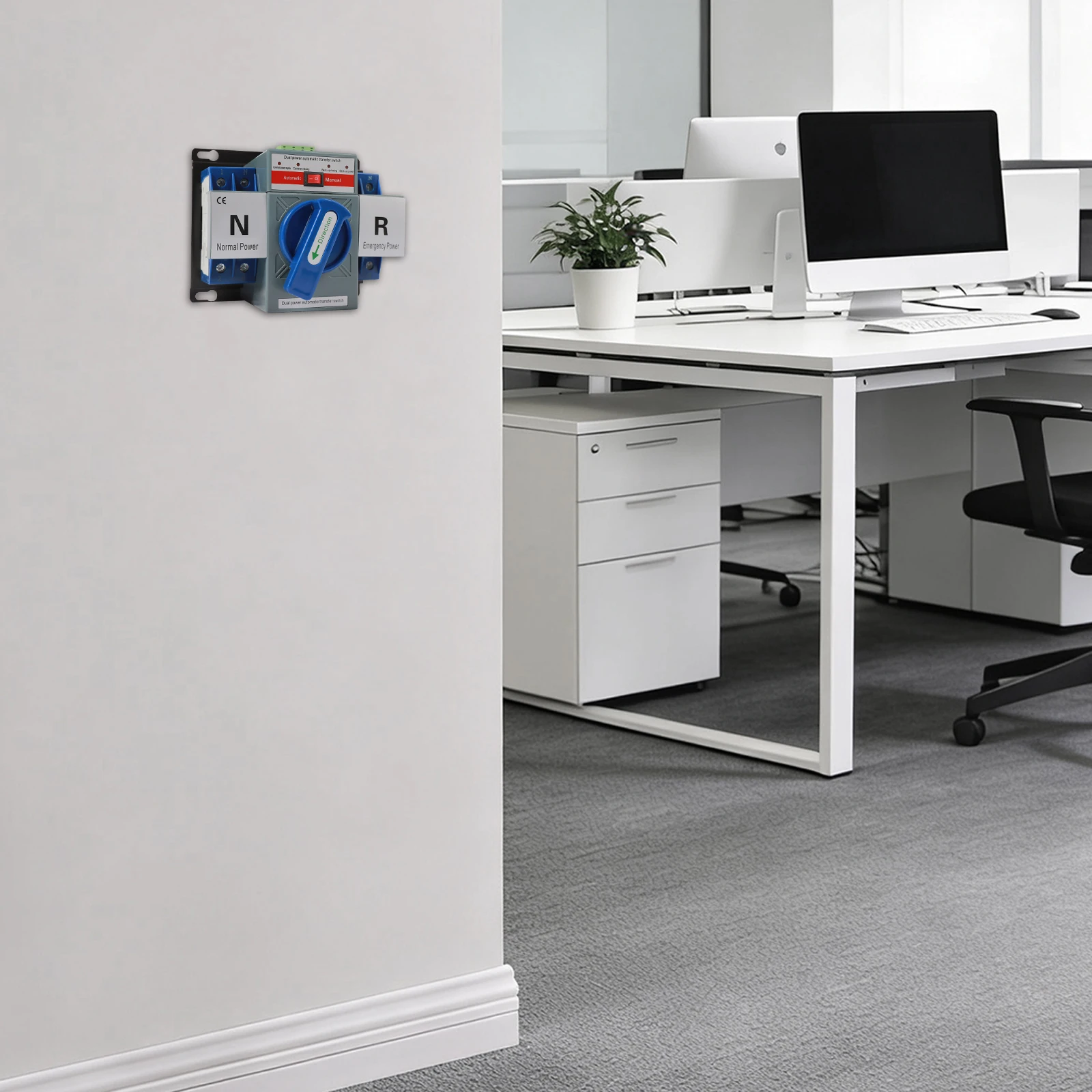 

Compact 110V 63A 2P Miniature Dual Power Automatic Transfer Switch, Reliable AC-33iB Standard Switchgear - High Performance ATS