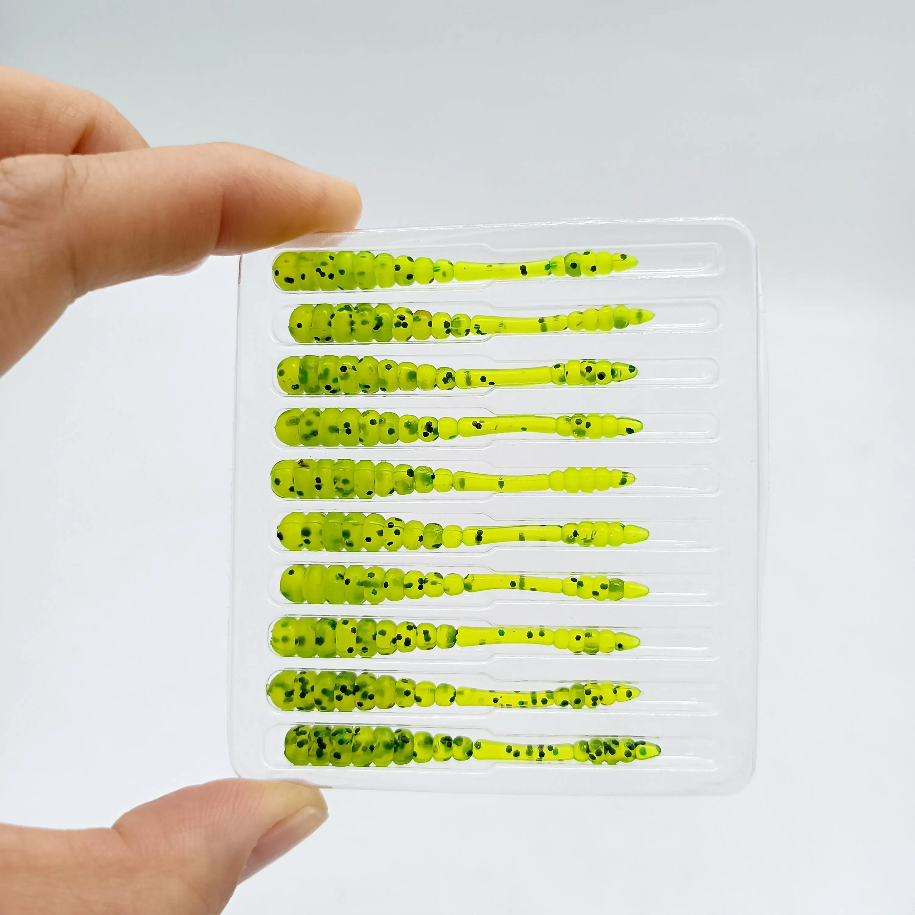 DUODUOYU 10PCS Neue Ajing Weiche Angeln Locken 48mm 0,5g Mini Kunststoff Köder Rockfishing Stream Fluss Meer künstliche Köder Angeln Locken – Detail 12
