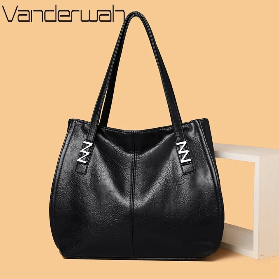 

Большие сумки-тоут для женщин из мягкой искусственной кожи, однотонные, вместительные, сумки-шопперы, сумки через плечо, высококачественные сумки.