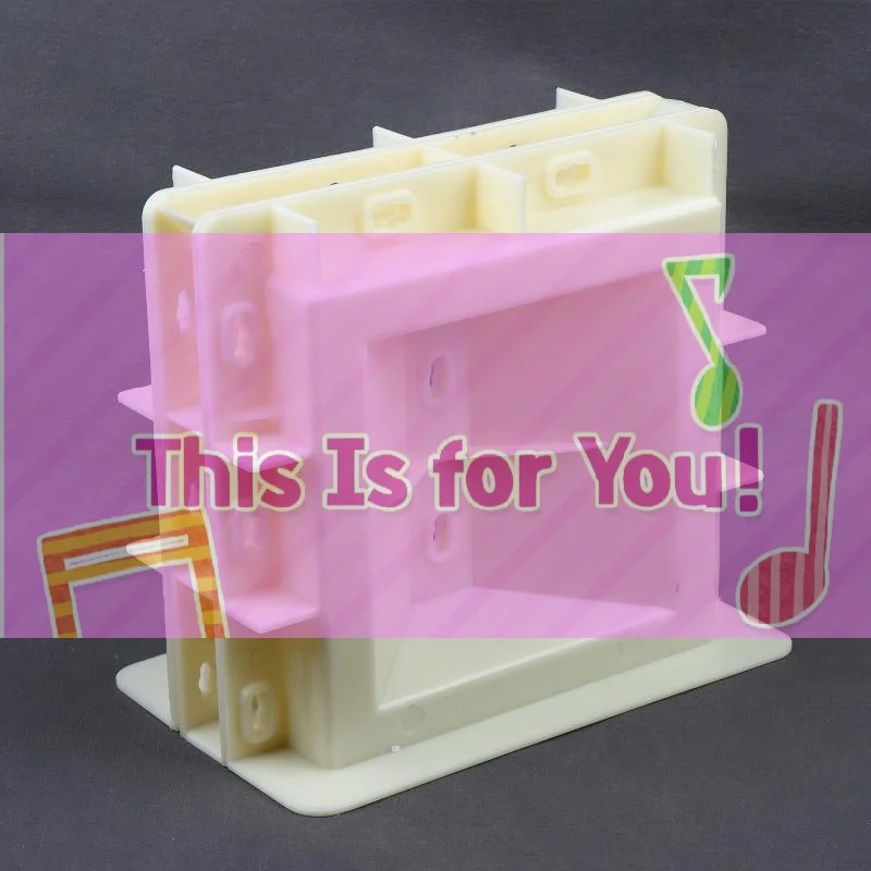 

【HMA】Пластиковая форма для двусторонних пустотелых цементных кирпичей 20*20*10 см для садовых домиков, перегородок и декоративных стен