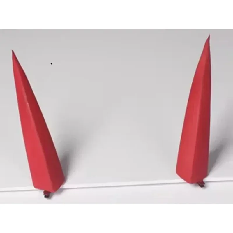 فندق هازبين تشارلي مومينغستار قرون كوسبلاي مع ذيول أغطية الرأس دبوس مشبك شعر أنيمي الهالوين؛ 2'd، 5.h؛