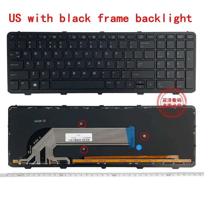 Nowa klawiatura do laptopa HP PROBOOK 450 G0/450 G1/450 G2/455 G1/455 G2 470 G1 US — zdjęcie 4