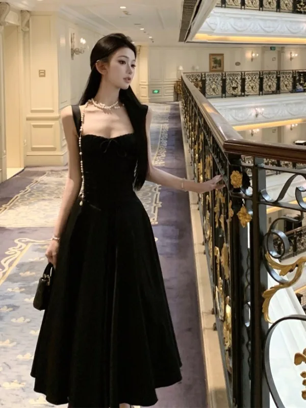 

Новинка! Элегантное вечернее платье Hebe Sle Sexy Bla без бретелек с завышенной талией, А-силуэт, летнее, женское, модное.