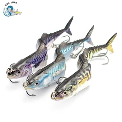 6 Inch Slow Sinking Tuna Fishing Lures Multi Joint Crank Hard Artificial Bait Plastic Saltwater Fishing Bait