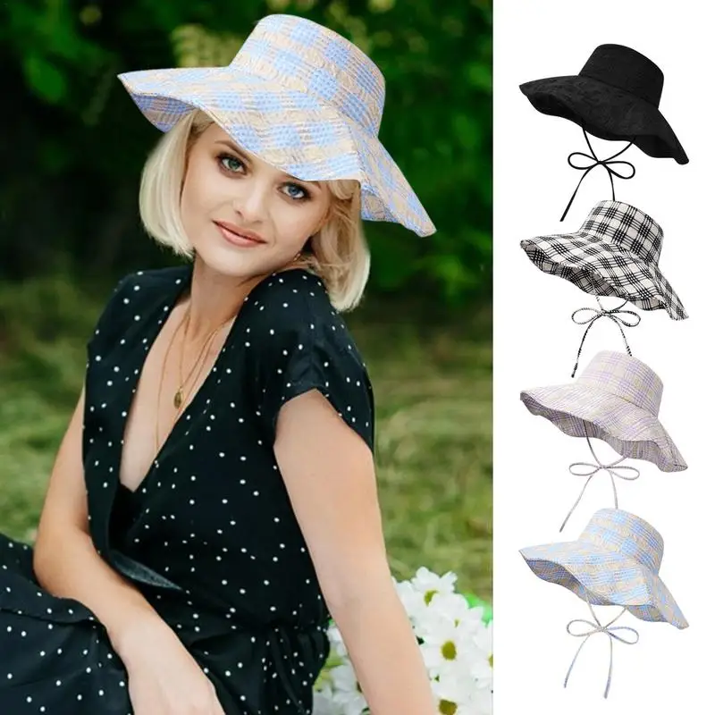 

Wide-Brimmed Hat Women UPF50 Traveling Beach Wild Hats Sun Hat Womens Wide Brimmed Hat Sun Protection Womens Beach Hat For